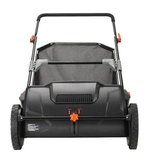 VEVOR 21-Inch Push Lawn Sweeper with 3.5 cu ft Hopper Bag.