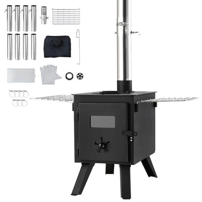 VEVOR Wood Stove, 86 inch, Alloy Steel Camping Tent Stove