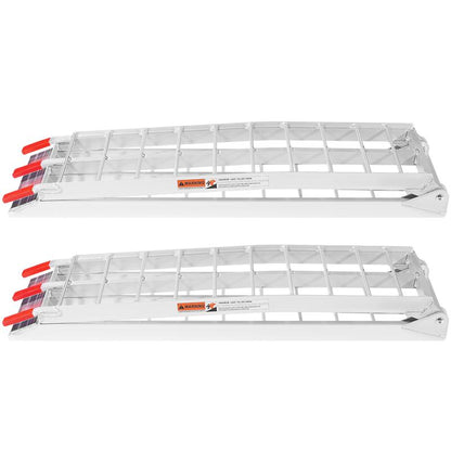 VEVOR 1500 lbs Capacity Folding Aluminum Ramps, 2-Pack